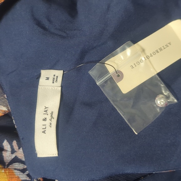 NWT Anthropologie floral chiffon jumper - Picture 8 of 11